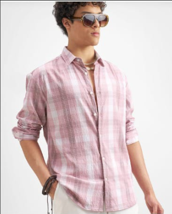 Blush Check Classic Shirt